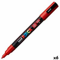 Markeerstift POSCA PC-3M Rood (6 Stuks) - thumbnail
