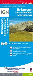 Wandelkaart - Topografische kaart 3536OTR Briançon | IGN - Institut Gé