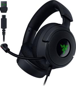 Razer Kraken V4 X Headset Bedraad Hoofdband Gamen USB Type-C / USB Type-A Zwart