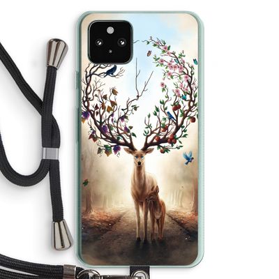 Seasons Change: Pixel 5a 5G Transparant Hoesje met koord