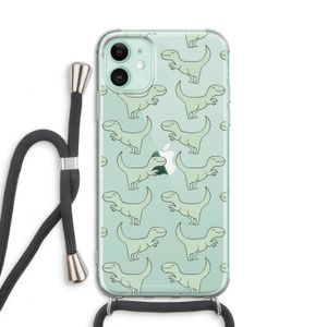 Dinos: iPhone 11 Transparant Hoesje met koord