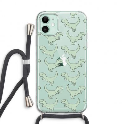 Dinos: iPhone 11 Transparant Hoesje met koord