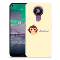 Nokia 3.4 Telefoonhoesje met Naam Monkey