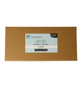 Giftset 2 geurkaars&1x geurstokjes fris katoen
