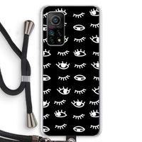 Eye pattern #3: Xiaomi Mi 10T 5G Transparant Hoesje met koord