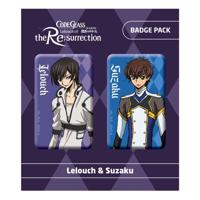 Code Geass Lelouch Of The Re:Surrection Pin Badges 2-Pack Lelouch & Suzaku