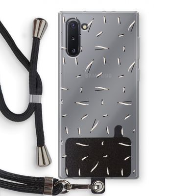 Hipster stripes: Samsung Galaxy Note 10 Transparant Hoesje met koord