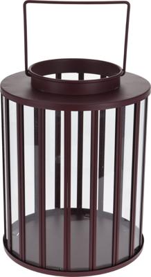 Lantern Round 20X25 cm Burgundy - Nampook