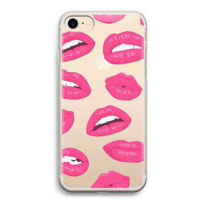 Bite my lip: iPhone 7 Transparant Hoesje