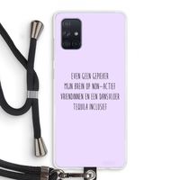 Tequila: Samsung Galaxy A71 Transparant Hoesje met koord