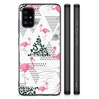 Samsung Galaxy A51 Back Cover Flamingo Triangle Samsung Galaxy A51 Back Cover Flamingo Triangle
