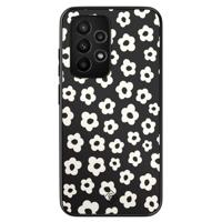 Samsung Galaxy A53 hoesje - Retro bloempjes Samsung Galaxy A53 hoesje - Retro bloempjes