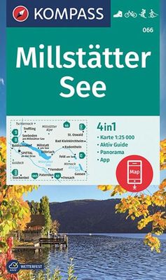 Wandelkaart 066 Millstätter See | Kompass