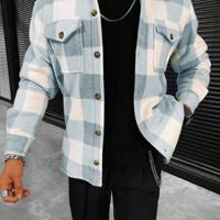 Heren Geruit Casual Jack - Comfortabel Jasje met Lange Mouwen S