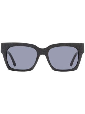 Jimmy Choo Eyewear lunettes de soleil Jo à monture rectangulaire - Noir