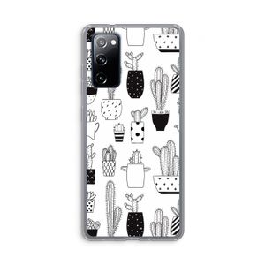 Cactusmotief: Samsung Galaxy S20 FE / S20 FE 5G Transparant Hoesje