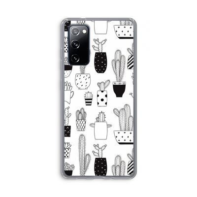 Cactusmotief: Samsung Galaxy S20 FE / S20 FE 5G Transparant Hoesje