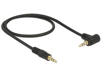 DeLOCK 0.5m 3.5mm M/M audio kabel 0,5 m Zwart - thumbnail