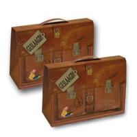 Miko cadeauverpakking schooltas - 2x - 6 x 19 x 14 cm - karton - kadodoos - geslaagd cadeau