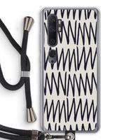 Marrakech Zigzag: Xiaomi Mi Note 10 Pro Transparant Hoesje met koord Marrakech Zigzag: Xiaomi Mi Note 10 Pro Transparant Hoesje met koord