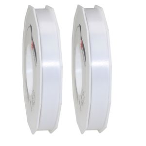 3x XL hobby/decoratie zilveren kunststof sierlinten 1,5 cm/15 mm x 91 meter