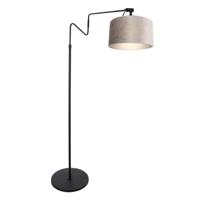 Steinhauer Staande leeslampLinstrom met zilver velours kap - 3731ZW