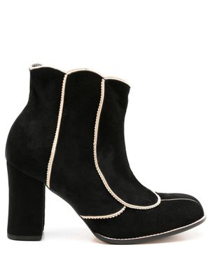 Sarah Chofakian bottines Archie 90 mm à bords contrastants - Noir