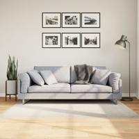 VidaXL Vloerkleed iza laagpolig scandinavisch 120x170 cm crèmekleurig