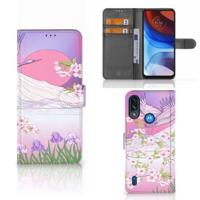 Motorola Moto E7i Power | E7 Power | Telefoonhoesje | Met pasjeshouder | Bird Flying
