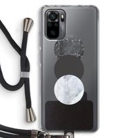 Marmeren cirkels: Xiaomi Redmi Note 10 Pro Transparant Hoesje met koord