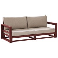 Beliani TIMOR - Tuinsofa-Donkere houtkleur-Acaciahout