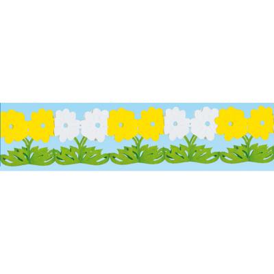 Feestslinger Lente bloemen - 300 cm - bloemen slinger - papier - brandvertragend
