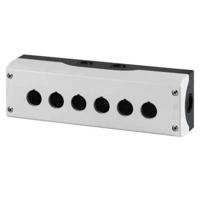 Eaton M22-I6 Opbouwbehuizing 6 inbouwplaatsen, Voor bodembevestiging (Ø x h) 22 mm x 80 mm Antraciet 1 stuk(s)