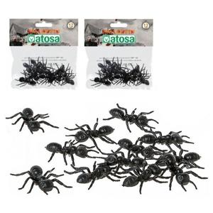 Horror decoratie mieren - 24x - plastic - 5 cm - Halloween tafel strooi mieren - dieren