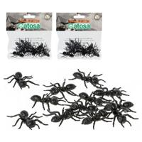 Horror decoratie mieren - 24x - plastic - 5 cm - Halloween tafel strooi mieren - dieren