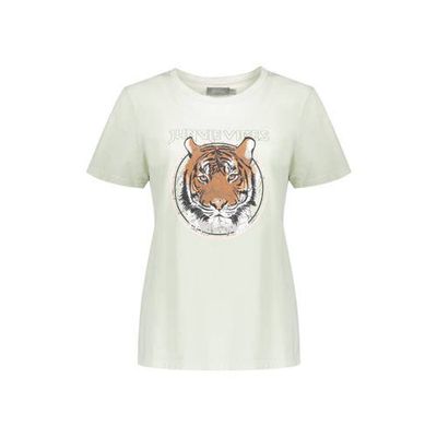 Geisha T-shirt met printopdruk mintgroen Geisha T-shirt met printopdruk mintgroen