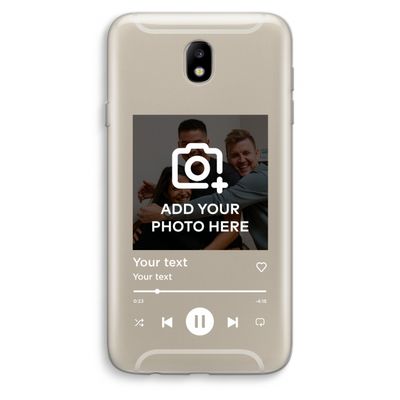 Music Player: Samsung Galaxy J7 (2017) Transparant Hoesje