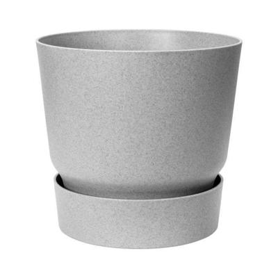ELHO Greenville 25 ronde bloempot - Buiten - Ø 24,48 x H 23,31 cm - Levend beton grijs