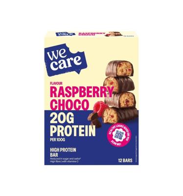 High protein bars raspberry choco