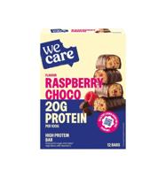 High protein bars raspberry choco