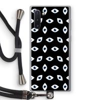 Eyes pattern: Samsung Galaxy Note 10 Transparant Hoesje met koord