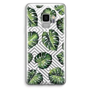 Geometrische jungle: Samsung Galaxy S9 Transparant Hoesje