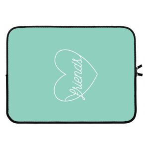 Friends heart pastel: Laptop sleeve 15 inch