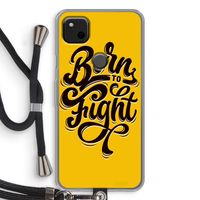 Born to Fight: Pixel 4a Transparant Hoesje met koord