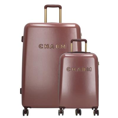 Charm London Capetown Travel Trolley Set-Bordeaux