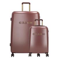 Charm London Capetown Travel Trolley Set-Bordeaux