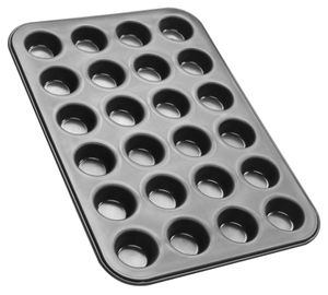 Zenker mini muffinbakvorm 24 stuks black metallic