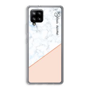 Marmer in stijl: Samsung Galaxy A42 5G Transparant Hoesje