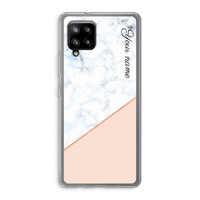 Marmer in stijl: Samsung Galaxy A42 5G Transparant Hoesje