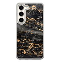 Samsung Galaxy S23 hybride hoesje - Marmer grijs brons
